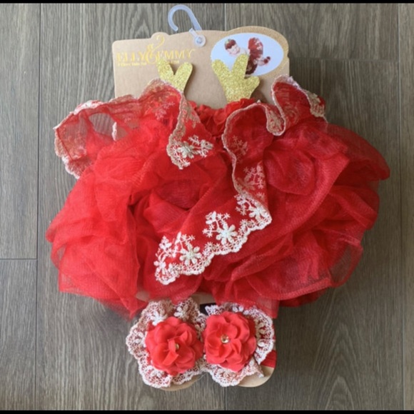 Christmas infant tutu set - Picture 3 of 5